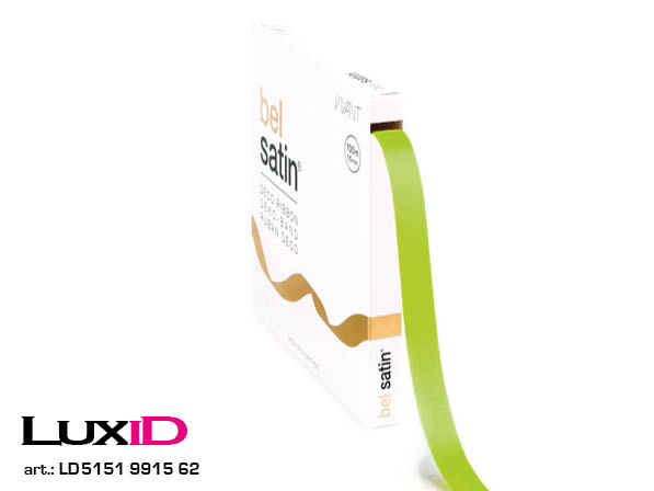 Bel satin 62 spring green 15mm x 100m